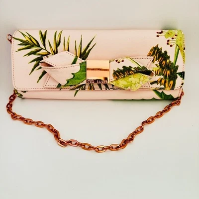 NWOT Ted Baker Light Pink Floral Printed Clutch - Image 1 of 4