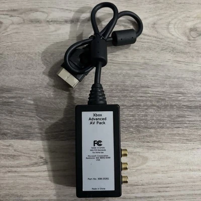 Microsoft Original Xbox Advanced AV Pack [X08-25261] Audio Video OEM Adapter - Image 1 of 4