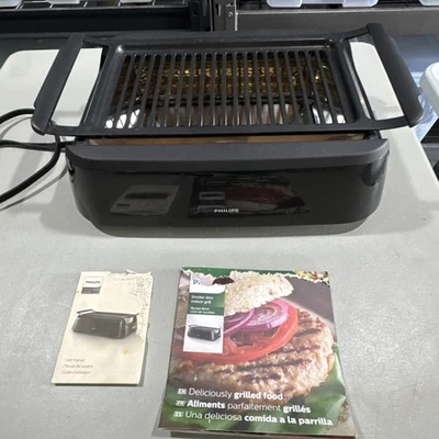 Philips Smoke-Less Indoor Grill Advanced 1660W Infrared HD6371 Tested Works - Image 1 of 4