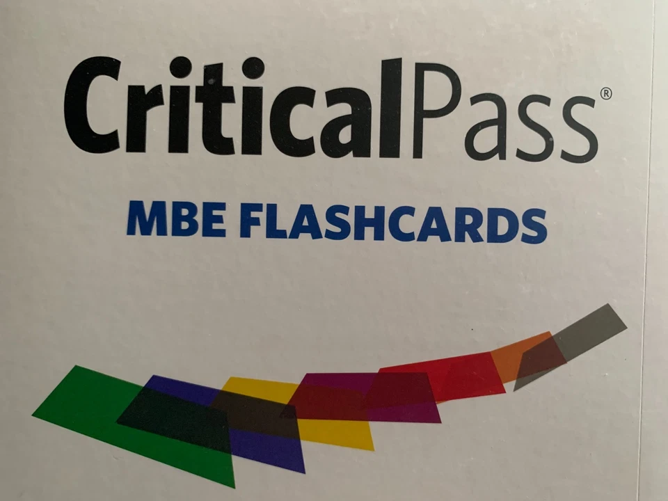 2025 2026 Critical Pass Bar Exam Review Multistate MBE FLASHCARDS+ BARBRI +BONUS - Image 1 of 1