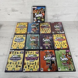 Paquete Colección Sims 2 Juego Base 12 Paquetes de Expansión Lote de Trabajo Retro Completo En muy buena condición - Imagen 1 de 8