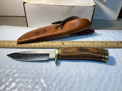 1996 Buck USA 192 Hunting Knife VA Game Warden W/ Sheath Discontinued. New - Image 1 of 4