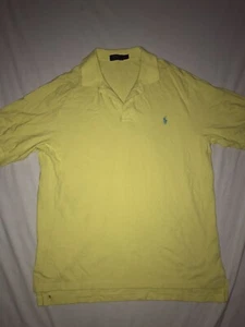 Ralph Lauren Men's Shirt Size XLT yellow Short Sleeve Polo Top - Picture 1 of 5