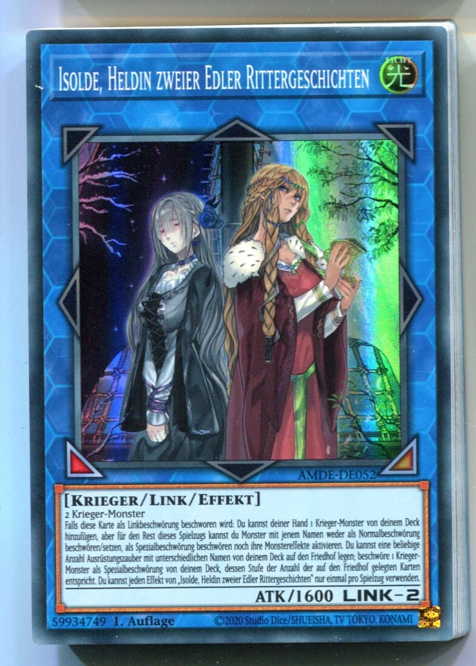 Yu-GI-OH Isolde Heldin zweiter Edler Rittergeschichten Super Rare AMDE-DE052 - Bild 1 von 1
