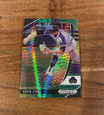 Gavin Stone 2020 Prizm Draft Picks Green Hyper Prizm Holo ROOKIE NRMT+ Dodgers - Image 1 of 2