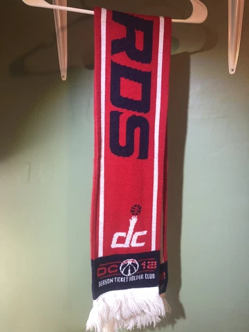 Washington Wizards Season Ticket Holder Scarf. Scarf only NO BOX DC 52inch  7oz Cover