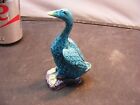 antique Chinese  pottery duck bird turquoise color