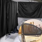 5PCS Car Privacy Curtains 2 Side Window Sun Shade Removable Windshield Shades