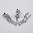 3x Dental Autoclavable Metal Partial Perforated Impression Trays Stainless Steel
