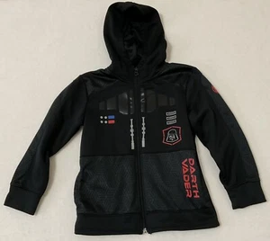 Star Wars Darth Vader Hoodie Youth M (5/6) Full Zip Black Costume Haloween Hoodi - Picture 1 of 5