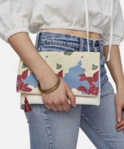 Rachel Pally Anthropologie Reversible Clutch Floral Design - Picture 1 of 6