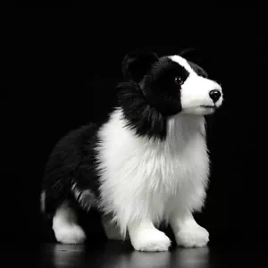 Lifelike Dog 11 Inch Stuffed Animal Plush Toys Toddler Fluffy Dolls Kids Gifts - Picture 1 of 4