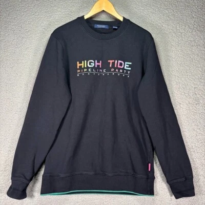 Sudadera Pullover Scotch & Soda Para Hombre Mediana Clásica Marea Alta Pipeline Fiesta Foto 1 de 4