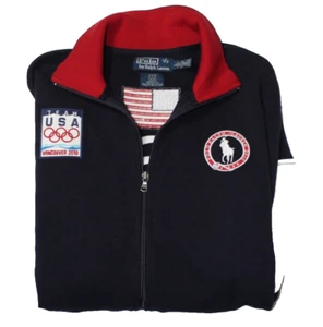 Rare Vintage Polo by Ralph Lauren Team USA Vancouver 2010 Patch Jacket - Size L - Bild 1 von 4