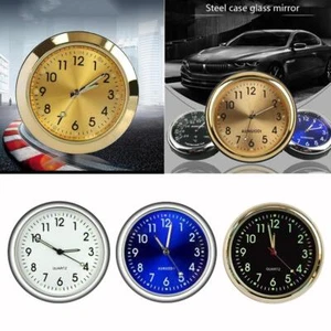Pocket Small Mini Luminous Quartz Analog Watch Stick-On Clock Boat For Car S4N3 - Picture 1 of 16