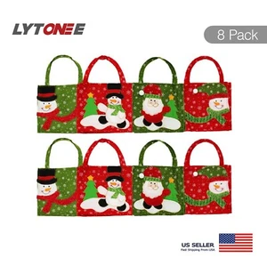 8-Pack Christmas Tote Bag Non-woven Fabric Christmas Gift Bags - Picture 1 of 11