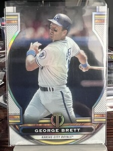 2023 Topps Tribute George Brett base card HOF 19 Kansas City Royals
