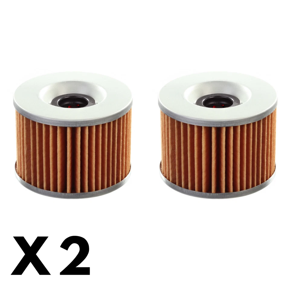 Paquete de 2 filtros de aceite blancos para Kawasaki KZ1000 J 1981-1983 Foto 1 de 1