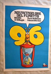 Novantasei ore del fumetto, Bologna 1974, poster illustrato da Jacovitti - Foto 1 di 3