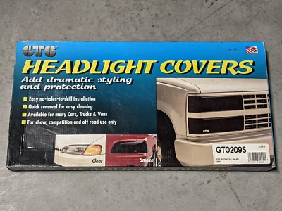 Vintage 1984-85 Ford Mustang SV0 Acrylic Smoke Headlight Covers GTS GT0209S RARE - Image 1 of 4