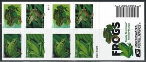 Mint US Frogs Booklet Pane of 20 Forever Stamp Scott# 5398b (MNH) - Picture 1 of 2
