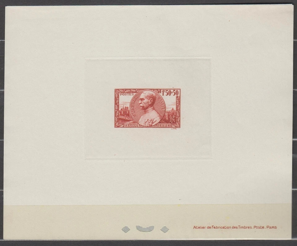 France ScB99 World War I, General Joseph S. Gallieni, Deluxe Proof - Image 1 of 1