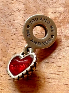 Retired Pandora Sterling Silver Piece of My Heart Daughter Charm 790950 - Picture 1 of 3