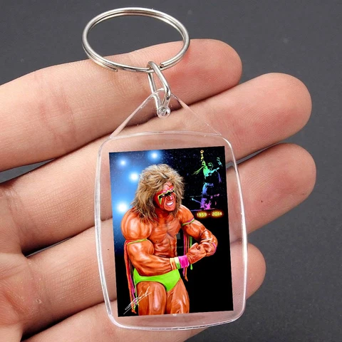WWE WWF ULTIMATE WARRIOR WRESTLING KEYCHAIN / ORNAMENT #1 Cover