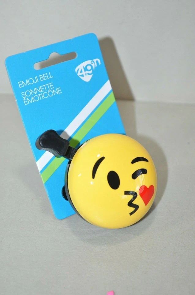Campana Bicicleta KISSY FACE Amarillo Emoji  Foto 1 de 1
