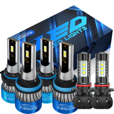 Para Para Ram 4500 5500 2011-2015 Faros LED Alto Bajo+Bombilla De Luz Antiniebla Foto 1 de 4