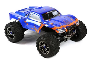 Custom Body Muddy Blue Orange for Traxxas T / E Maxx Shell Cover 3911R E-Maxx - Picture 1 of 5
