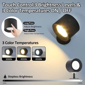 Rechargeable Wall Light Reading Lamp LED Portable Wall Sconce Wall Mounted Decor - Picture 1 of 13