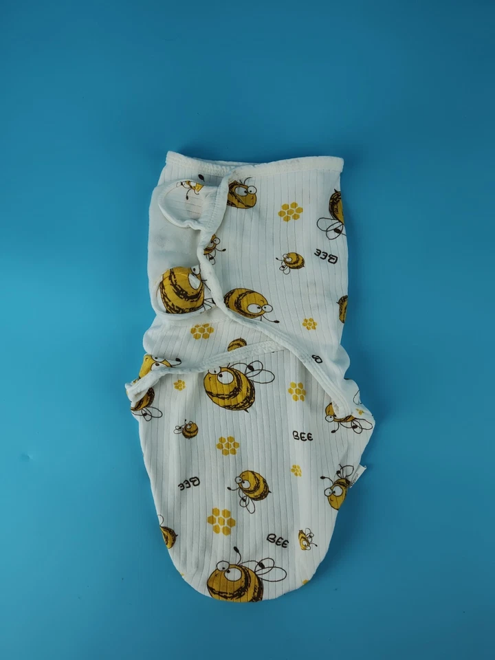 Manta para envolver bebé sin marca Bumble Bee Wrap gancho y bucle prematuro 100 % algodón Foto 1 de 4