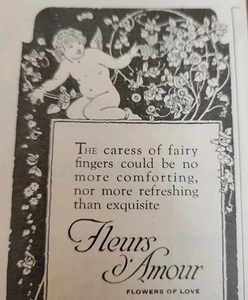 Fairy Fingers Fleurs Amour Vintage Impresión Anuncio Talco Polvo Flores de Amor - Imagen 1 de 3