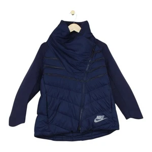 Nike Aeroloft Quilted Jacket Boys Size L Blue 800 Down Side Zip - Picture 1 of 14