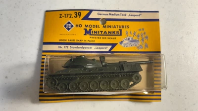Spur HO Roco Minitanks Militärfahrzeug Z-172 German Medium Tank Leopard - Bild 1 von 3