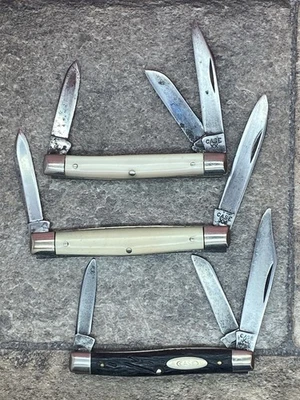Lot Of 3 CASE XX-9233-9333-6333 FOLDING Pocket Knives - 1940-1964 - Image 1 of 4