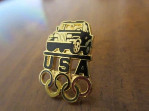 Auto Pin JEEP CHRYSLER Olympische Spiele Sponsor Olympics car - Picture 1 of 2