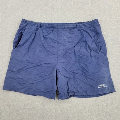 Pantalones Cortos Columbia Para Hombre XL Azul Chino PFG Bordados Bolsillos Peces Foto 1 de 4