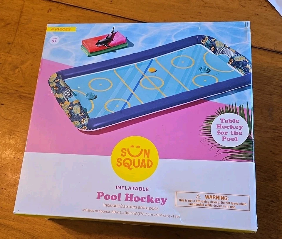 Juegos de piscina inflables de hidrohockey Sun Squad mesa flotante juguetes de agua Foto 1 de 2