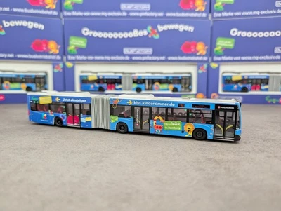 Rietze Mercedes Benz C2 Gelenkbus HHA Hamburg Vollwerbung Kita Sondermodell RAR - Bild 1 von 4