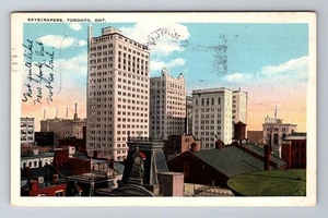 Toronto Ontario-Canada, Downtown View Skyscrapers Antique Vintage c1924 Postcard - Picture 1 of 2