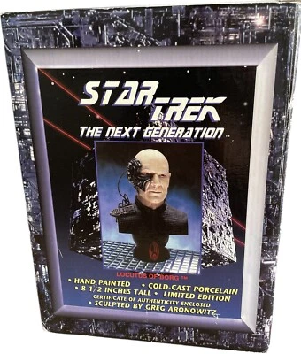 Vintage 1996 Star Trek The Next Generation Locutus Of Borg Ltd Ed Cold Cast Bust - Immagine 1 di 4