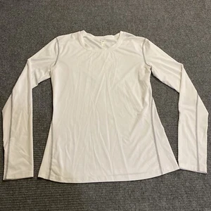 Top de compresión para mujer M blanco manga larga elástico activo - Imagen 1 de 10