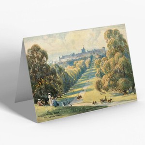 GREETING CARD - Vintage Berkshire - Windsor Royal Park, the Long Walk