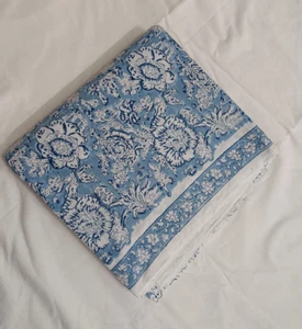 10 Yard Handcraft Indian Hand Block Print Pure Cotton Sewing Fabric Floral Print - Picture 1 of 9