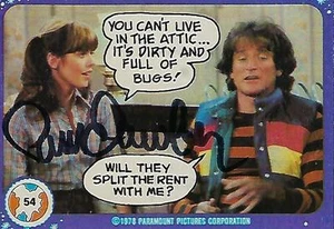PAM DAWBER FIRMADO 1978 TOPPS MORK & MINDY #54 - MINDY - Imagen 1 de 1