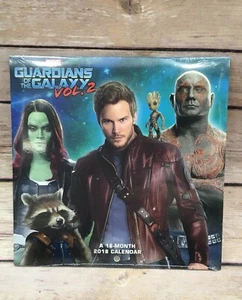 Guardianes de la Galaxia 2, 2018 Calendario, Mini 7", 16 meses - Caja de botín - ¡NUEVO! - Imagen 1 de 4