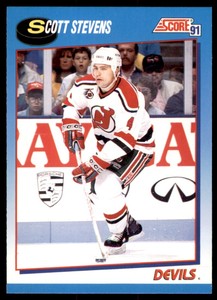 1991-92 Score Canadian Bilingual Scott Stevens New Jersey Devils #595