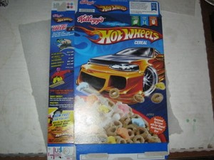 KELLOGG"S limited Edition HOT WHEELS Cereal Box 2006